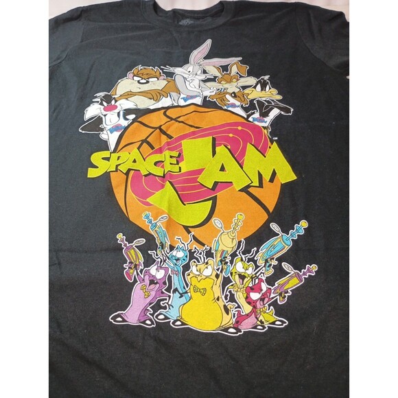 Space Jam Tune Squad T-Shirt Size M WB Looney Tunes Bugs Taz Daffy Unisex Tee - Picture 2 of 14
